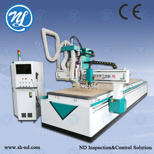 CNC router NDM1325 with circle linear ATC and drilling bank